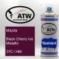 Preview: Mazda, Black Cherry Ice Metallic, 37C / HM: 400ml Sprühdose, von ATW Autoteile West.